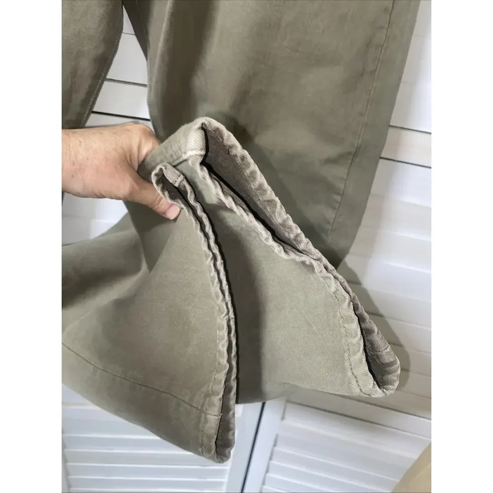 Levi's 501 Original Fit Jeans Mens Size 38x32 Olive Green Button Fly Denim